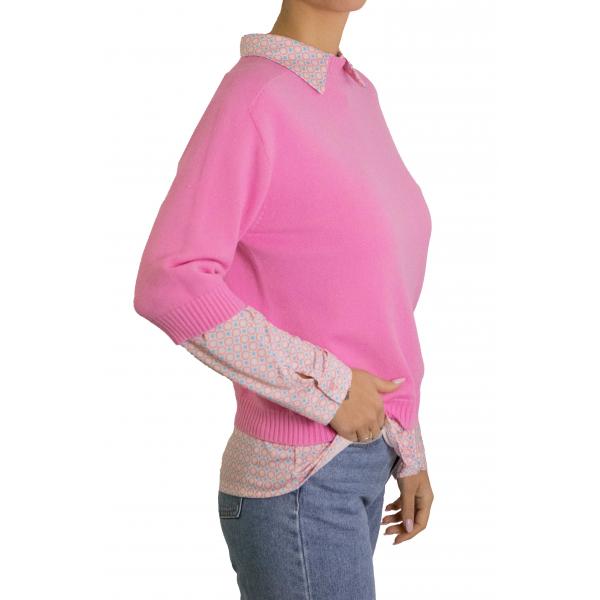 Maglioncino con manica a 3/4 in viscosa 